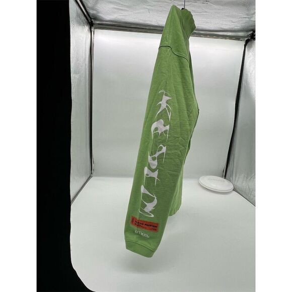 Heron Preston Men's Green Graphic Long Sleeve T-Shirt Size M - Picture 3 of 9